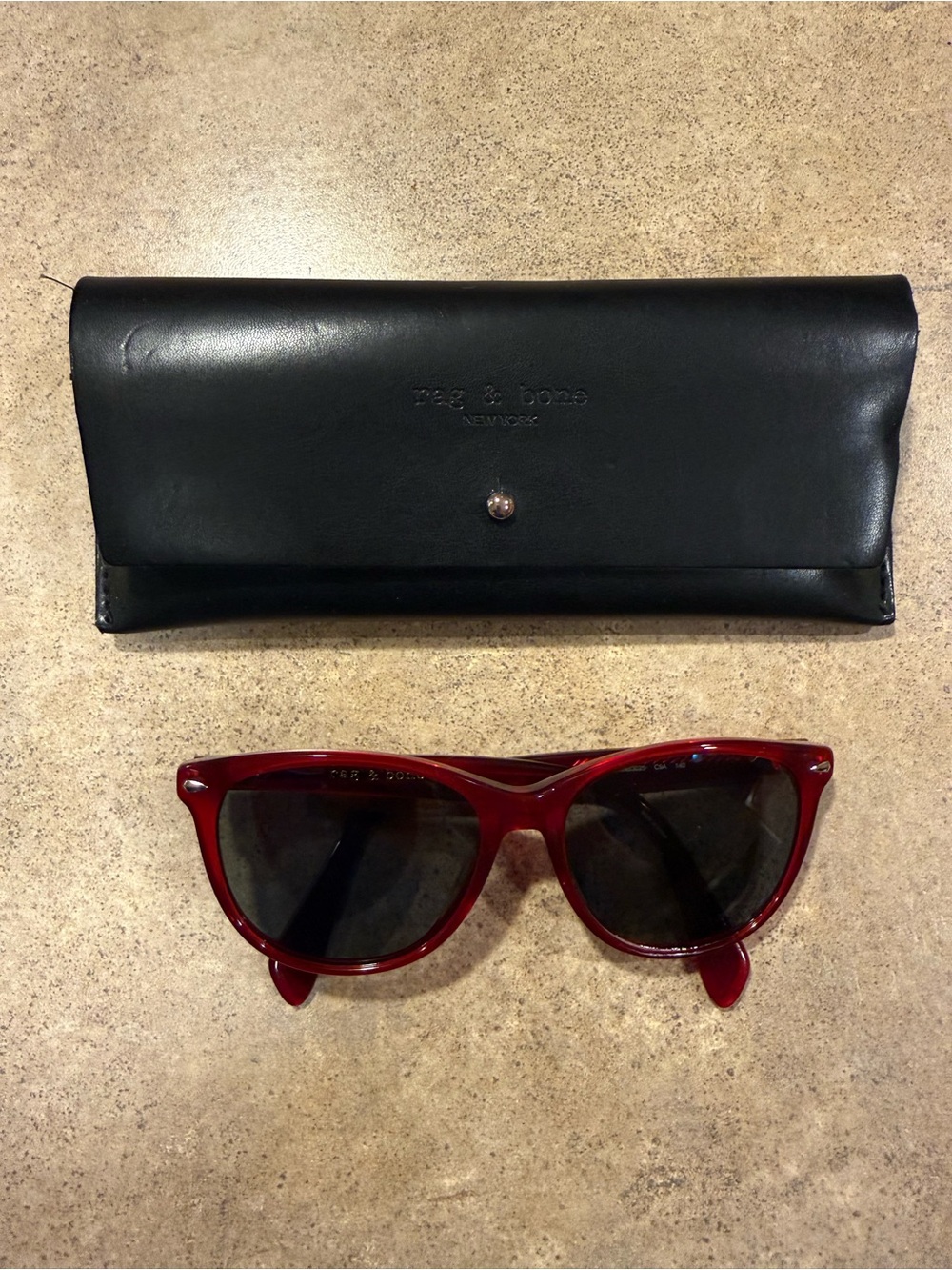 Rag & Bone RNB 3025 C9A Red Eyeglasses Frame 52-16-140mm #C255